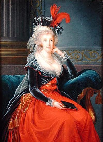 elisabeth vigee-lebrun Portrait of Maria Carolina of Austria Spain oil painting art